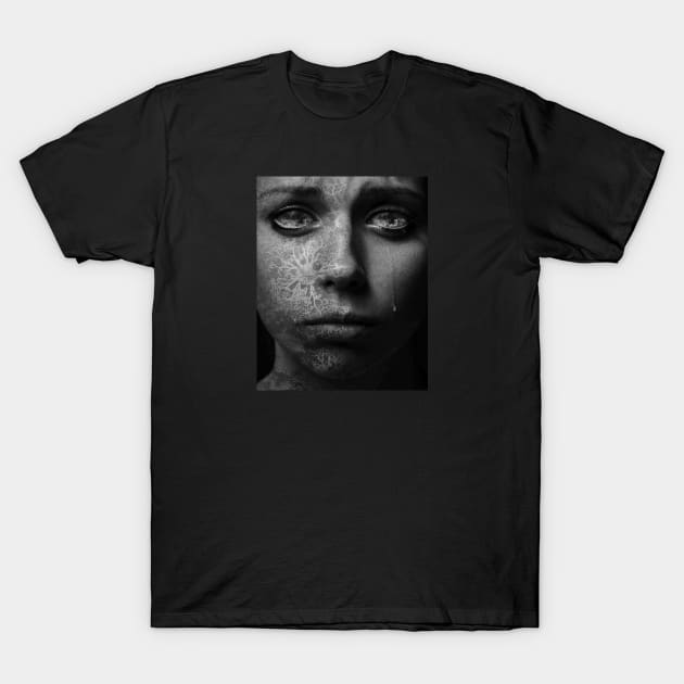 Crying T-Shirt by iamshettyyy